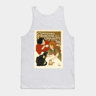 COMPAGNIE FRANCAISE Des Chocolats et Des Thes 1895 by Théophile Steinlen Tank Top